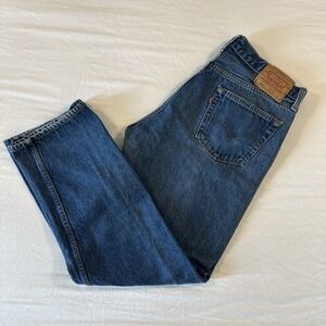 Vintage 90s Men's Levi's 501xx Medium Wash Denim Jeans Made in the USA 38 x 32